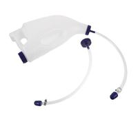 Genérico Dispositivo de Alimentación para Terneros Calostro, Capacidad 4l, Plástico Blanco, Tubo de Silicona Desmontable y Mango Ergonómico Antideslizante para Granjas Grandes