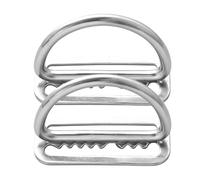 Genérico Dive Buckle | Ring Clip | Stainless Steel - 2 Pieces Safe Hardware Attachment D Rings Replacement For Dives Weight Belts Ideal For Snorkeling Rock Climbing Diving Water Sports