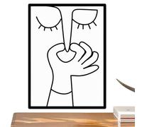 Genérico Divertente Da Bagno | Arredo Moderno Umoristico Per Casa | Dipinto In Bianco E Nero | Regalo Per Ospiti Famiglia Amici Colleghi Ufficio Appartamento