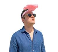 Genérico Divertido Mini Sombrero de Sol, Sombrero novedoso del tamaño de la Palma; pequeño Sombrero de Paja