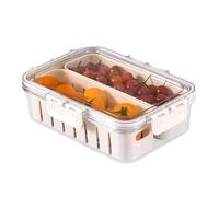 Genérico Divided Snack Container - Portable Food Tray for Travel | Charcuterie Serving Box with Sections, Ideal for Office Lunch Picnic Camping Home Kitchen Pantry Organization