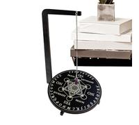Genérico Divination Board - Wooden Display Stand | Witch Figurine Decorativ | 17.8cm Diameter, 31.6cm Height, Wooden 3D Witch Design, Decorative Display Stand for , Necklaces, Information Panels