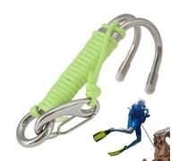 Genérico Diving Reef Hooks Stainless Steel Diving Hook with Rope