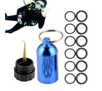 Generico Diving Tank Key Ring, Aluminum Alloy Pendant, 2.28x0.87 Inches, Compact Tank Design, O Ring for Secure Fit for Diving Accessories, Fits Most Valves