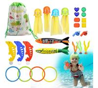 Genérico Diving Toy Set | Colorful Set of Swim Toys | Pool Toy For Underwater Diving | Swimming Underwater Pools Training Toys For Beach, Bath, Swimming Pool, Water Play