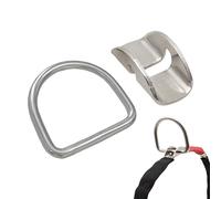 Genérico Diving Weight Belt D Ring - Stainless Steel, Compact Holder with Fixed Base | Back Fly Side Positioning Buckle, Diving Belt Accessory For Snorkeling, Underwater Exploration, Tank Attachment