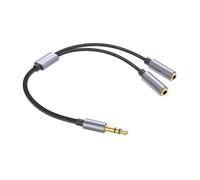 Genérico Divisor de Doble Conector de 3,5 mm: Cable para Compartir estéreo, Adaptador de Conector de Auricular Doble, diseño de Alambre de Cobre Reforzado con Audio Claro y equilibrado, conecto