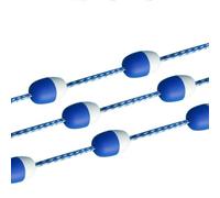 Genérico Divisor de Seguridad Flotante para Piscina de 225 pies con Boyas Bicolor y 2 Ganchos, Ideal para Entrenamiento de natación, Seguridad en la Piscina y demarcación. Duradero y fácil de instala