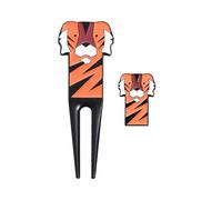 Genérico Divot Tool,Long-Lasting Alloy Cartoon Tiger Pattern Accessories - Golf Ball Marker Tool, Playful For Golfer Club Course Game Grass Practice Training Backyard Sports Recreation Competition