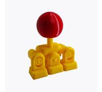 Genérico DIY 3D Printed Joystick Conversion Kit for Mechanical Keyboard - 4-Way WASD Game Controller Keycap Set, Arcade Style Gaming Lever for Street Fighter & Retro Games (Amarillo)