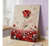 Genérico DIY Beaded Art Kit, 3D Pearl Painting Kit, Plastic Pearl Art Craft for Adults and Beginners, Home Decor Gift, Diamond Dots Picture (E#)