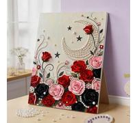 Genérico DIY Beaded Art Kit, 3D Pearl Painting Kit, Plastic Pearl Art Craft for Adults and Beginners, Home Decor Gift, Diamond Dots Picture (D#)