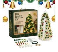 Genérico DIY Beaded Christmas Tree Kit - 3D Bead Art Holiday Craft Set