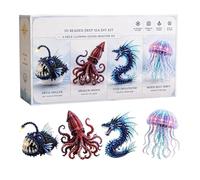 Genérico DIY Beading Kits, 3D Animal Fantasy Wonderland Set | 20x10x5cm Color Box Craft Art Instructions Parent Child Game For Family Bookshelf Bedside Table Decoration