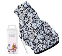 Genérico DIY Coloring Blanket, Creative Colour in Blanket Personalized Drawing Art,Soft,Stress Relief,with 24-Color Brushes,Use Your Imagination,Funny Painting Decorations