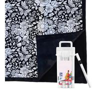 Genérico DIY Coloring Blanket - Fuzzy Velvet Washable Blankets You Can Color, Super Soft Blankets with Markers For Adults, Creative Personalized Home Decor Ideal For Age 3+ Years