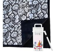 Genérico DIY Coloring Blanket - Fuzzy Velvet Washable Blankets You Can Color, Super Soft Blankets with Markers For Adults, Creative Personalized Home Decor Ideal For Age 3+ Years