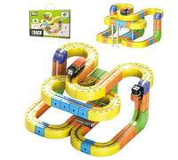 Genérico DIY Cube Track | Juego De Tren Eléctrico - Bucles De 360° Y Puentes,Juego Magnético Creativo De Trenes para Niños para Familias, Escuelas, Guarderías Y Actividades En Interiores