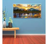 Genérico DIY Diamond Painting Kits for Adults, 5D Amanecer Diamond Art Kits for Beginners, Redondo Full Drill House pintura diamante Art, DIY Painting by Numbers para Decoración Hogar 30x60cm Z7739