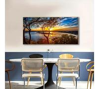 Genérico DIY Diamond Painting Kits for Adults, 5D Atardecer Diamond Art Kits for Beginners, Redondo Full Drill House pintura diamante Art, DIY Painting by Numbers para Decoración Hogar 30x60cm Z7864