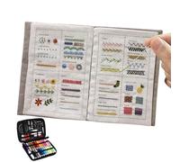 Genérico DIY Embroidery Stitches Book Kit, Sewing Pattern Embroidery Books of Stitches, Stitching Books for Beginners and Craft Lovers