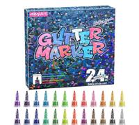 Genérico DIY Glitter Paint Pens, Fast-Dry Art Markers, Craft Painting Supplies, Glitter Writing Pens for Students and Artists, Scrapbook Greeting Card Markers, Home and Office Creative Set