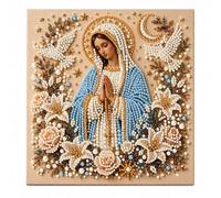 Genérico DIY Jesus Pearl Art Kit,3D Pearl Diamond Art Kit for Adults,9.8 x 9.8 Inch Pre-Stretched Oil Canvas, Religious Craft for Easter Baptism Confirmation Decor (#B)