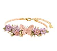 Genérico DIY Nature-Inspired Crochet Bracelet Kit Gift (Butterfly)