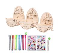 Genérico DIY Pascua Niños, Pascua Decoración, Actividades de Conejos y Huevos, DIY Crafts Pegatinas para Colgar, Bricolaje Fiesta Primavera Actividad Familiar Escolar