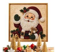 Genérico DIY Pearl Christmas Kit with Frame | 3D Gem Wall Art