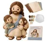 Genérico DIY Quilting Kits - Christian Themed Hand Craft Sewing Set | Creative Fabric Art Craft Kit For Home Family Activity, School Projects, Workshops, Parties, Birthdays & Travel Crafts Use