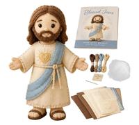 Genérico DIY Quilting Kits - Christian Themed Hand Craft Sewing Set | Creative Fabric Art Craft Kit For Home Family Activity, School Projects, Workshops, Parties, Birthdays & Travel Crafts Use
