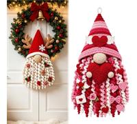 Genérico DIY Seasonal 3D Crochet Door Hanger Kit Collection, Halloween Christmas Holidays Decorations, Complete Beginner-Friendly Crochet Kit with Yarn,Filling,Accessories and Instructions