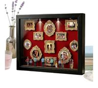 Generico DIY Silhouette Box - Shadow Box Frame Kit With Lights, Miniature People Figures And Lights, 11 Pieces Miniature Picture Frame With 8 Figurines - For Tabletop Valentine's Day Wedding