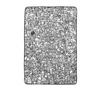 Genérico DIY Sofa Blanket - Colouring Activity | 59.06 Inches Fleece Throw | Creative Painting Bedding, Whimsical Design For Family Gathering, Soft Artistic Cover For Living Room and Apartment