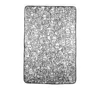 Genérico DIY Sofa Blanket - Colouring Activity | 59.06 Inches Fleece Throw | Creative Painting Bedding, Whimsical Design For Family Gathering, Soft Artistic Cover For Living Room and Apartment