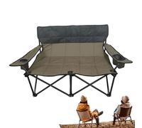 Genérico Doble Camping Chair, Two Person Chair, 35,43 x 22,44 x 27,56 pulgadas, transpirable, portátil salón, cómodo Love Seat, plegable Camp Seats for Pool, Balcony and Outdoor Adventures