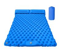 Genérico Doble Sleeping Pad, Inflatable Sleeping Mat, Built-in Pillow, Lightweight Portable Design, Sturdy Waterproof Material, Perfect for Backpacking Outdoor Tent Trekking Hiking Travel Use
