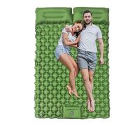 Genérico Doble Sleeping Pad with Built-in Pillows, Inflatable Camping Mat, Lightweight Air Mattress for Outdoor Tent Hiking Trekking Backpacking Travel, 2 adultos, 74,8 x 47,24 x 1,97 pulgadas