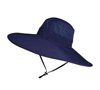 Genérico Doble Sun Plegable Fisherman Hat Men Bucket Cap Outdoor enfrentó a los Caps de Béisbol (Navy, One Size)