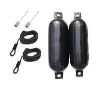 Genérico Dock - Boat Bumpers 2-Pack | Inflatable PVC Docking Fenders UV-Resistant Leakproof Protection Accessories with Ropes & Air Needles For Yachts, Boats, Sea, Lake, Pool, Surf, Coast