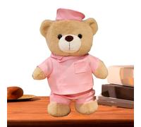 Genérico Doctor Bear, Soft Stuffed Toy, 11.81x7.87x2.76 Inches Huggable Texture Cute, Cuddly Plush for Desk, Shelf, Bedroom, Office, Kids, Christmas and Birthday
