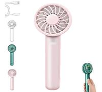 Genérico Dodorado Fan, Dodorado Hand Held Cooling Fan, 2025 New Portable Personal Fans, Adjustable,180° Rotatable and Foldable Design, Foldable Design for Travel, Home (Pink)