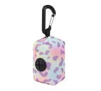 Genérico Dog Bags Poop Holder, Poop Bag Dispenser, 3.54x2.17x1.77 Inches, Portable Bag Holders, Carabiner Clip Attachment, Pet Waste Disposal for Travel and Outdoor (Multicolor)