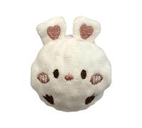 Genérico Dog Ball - 2.23 Inch Bunny Shape Bouncing Toy | Colorful Plush Rubber Chew Ball, Interactive Puppy Game for Aggressive Chewers, Outdoor Pool Water Play and Easter Birthday Gift