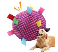Genérico Dog Ball, Training Toy, Soft Chew Toy, Plush Squeaky Ball, Indoor Outdoor Pet Play, Home Training Fun, Size Six Inches Color Mixed Quantity, 16x16x16cm/6.3x6.3x6.3 Inches, 110g