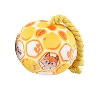 Genérico Dog Balls, Outdoor Toys, Soft Elastic Toy, Colorful Cotton Rope, Giggle Ball, Large Size, Indoor and Outdoor, Ideal for Home, Birthday, Interactive Fun, Yellow/Blue