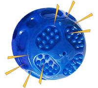 Genérico Dog Balls Toy, Chew Teething Ball, with Squeaky Anti-Stress Design, Suitable to Boredom Relax, Calming Toy for Training Use, Aggressive Chewer Puppy Indoor Beach Park Yard