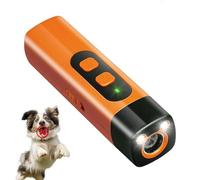 Genérico Dog Bark Deterrent Device with LED Flashlight, Anti Barking Device for Dogs,Suitable for Training to Improve Bad Behavior, Stop Barking for Aggressive Dogs (Orange*1)