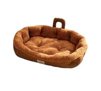 Genérico Dog Bed - Anti-Slip Warming Winter Kitten & Cat Sofa with Handle | Self-Warming Winter Comfort - Plush, Interior Lining Traps Body Heat To Keep Your Cat, Kitten, Or Small Dog Warm